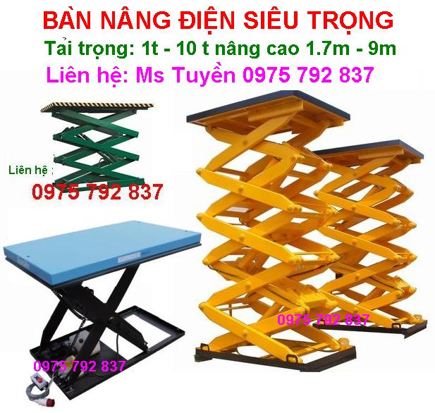 Bàn nâng điện SJG 2 tấn - 1.7m Noveltek, 380V